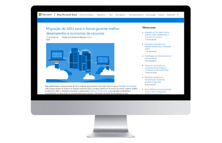Migração do SISU para o Azure garante melhor desempenho e economia de recursos