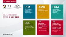 Trilhas disponíveis pelo Programa Acadêmico Internacional (IAP). 