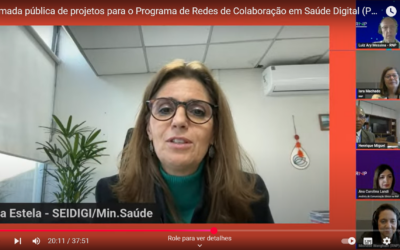 Com a presença de representantes do Ministério da Ciência, Tecnologia e Inovação e Ministério da Saúde, live apresenta chamada pública para projetos de PD&I em Saúde Digital  