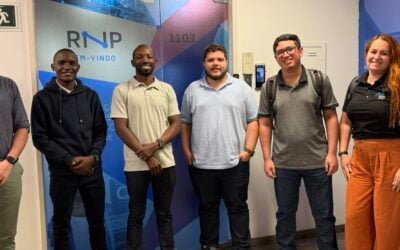 RNP recebe representantes da rede acadêmica de Uganda para agenda técnica sobre Open RAN, MVNO e testbeds 